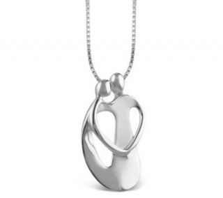 Loving Family Loving Couple Sterling Pendant with Chain —