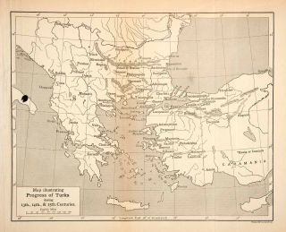  Progress Turkish Empire Caramania Corinth Athens Constantinople