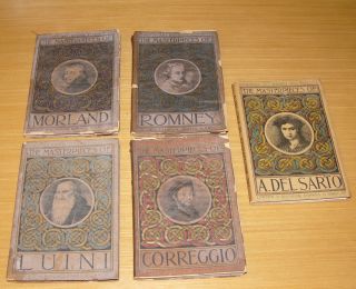 1908 Gowan’s Art Books Masterpieces Correggio Luini Morland Romney A