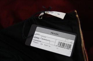 MILLA´s $3500 RED CARPET PRADA BORDEAUX COCKTAIL DRESS (42) NWT