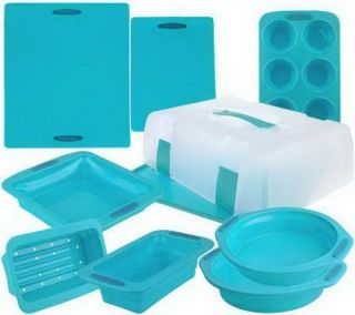 As Is Technique 10 pc Silicone Collapsible Bake& Carry Set —