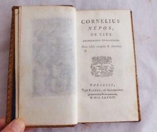 Selling here is Cornelius Neposs de Vita Excellentium Imperatorum