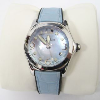 Corum Womens Bubble Watch Baby Blue Mother of Pearl Face Ref 39 150