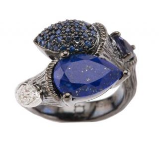 Dweck Diamonds Sterling Fortuna Lapis Blue Sapphire & Iolite Ring 
