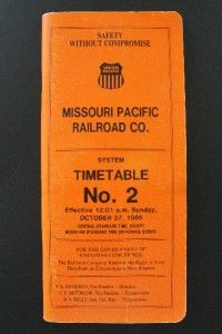 Missouri Pacific Railroad MPRR Stationery Menus Tickets 1931 Sheriff