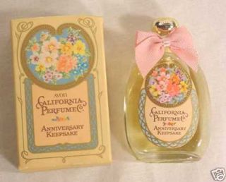 Pair 1975 Avon California Perfume Anniversary Keepsake