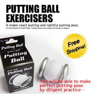 Diligent practice for correction of putting pose Putting Ball