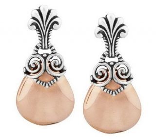 Carolyn Pollack Sterling Sincerely Fabulous Metal Earrings —