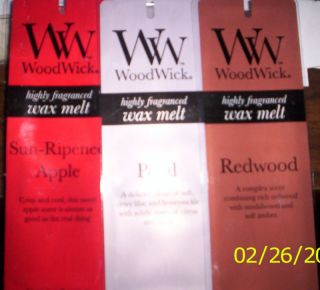  WoodWick Wax Melts Variety New Scents
