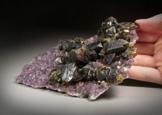 Sphalerite and Amethyst Creede Colorado