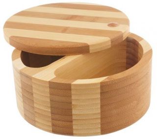 Technique Double Capacity Bamboo Salt Box —