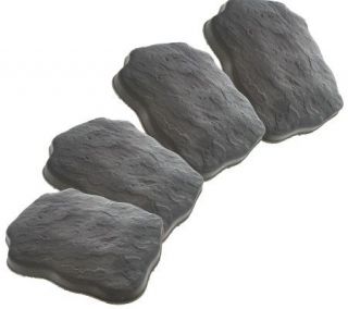 Set of 4 Smart Stone Garden Stepping Stones —