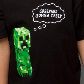 Minecraft Creepers Gonna Creep Licensed Youth T Shirt Tee XS s M L XL