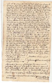  Document Scituate Mass Signed John Cotton Cotton Mather Family
