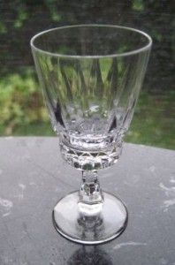 set of six Villeroy and Boch Tiara cordials. These crystal cordials