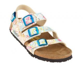 Papillio Pastel Splash Triple Strap Comfort Sandals —