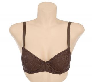 Barely Breezies Trellis Embroidered Microfiber Bra with UltimAir