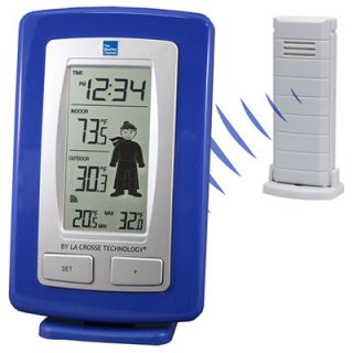 WEATHER CHANNEL INDOOR OUTDOOR WIRELESS THERMOMETER DRESSED BOY ICON