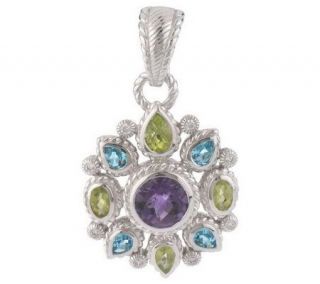 Judith Ripka Sterling Multi gemstone Enhancer —