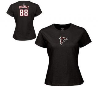 NFL Falcons Tony Gonzalez Womens Name & NumberT Shirt —