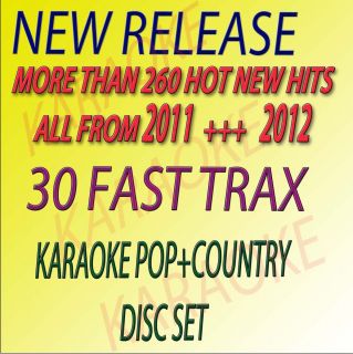 NEW FAST TRAX 30 COUNTRY POP CD G KARAOKE HOT TRACKS ORIGINAL GREAT