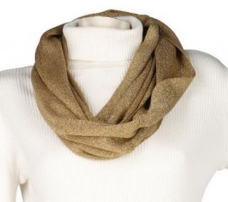 Echo 10 Wide Lurex Infinity Scarf —