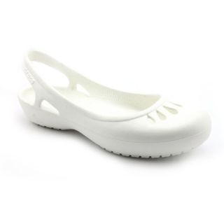 Crocs Malindi Youth Kids Girls Size 2 White Synthetic Slingbacks Shoes