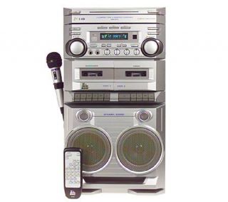 Singing Machine Karaoke System w/3 CD Changer, Dual Cassette, and 