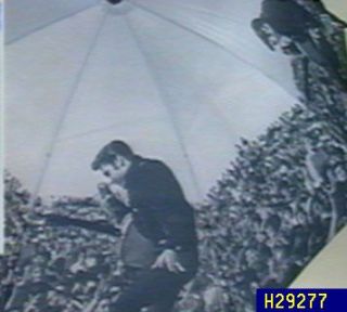 Elvis Presley Black & White Print Umbrella —