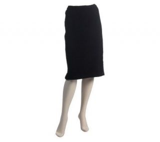 Linea by Louis DellOlio Boucle Straight Skirt with Satin Trim