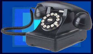 Crosley Retro Classic Corded Desk Phone Black 1930S 710244276023