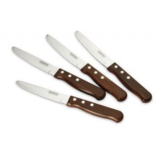 Tramontina Porterhouse Round Tip Jumbo Steak Knfe   Set of 4   K176687