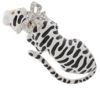 Kenneth Jay Lanes Classy Tiger Brooch —