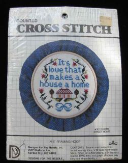 Designs for The Needle Counted Cross Stitch w Hoop Love That Makes The