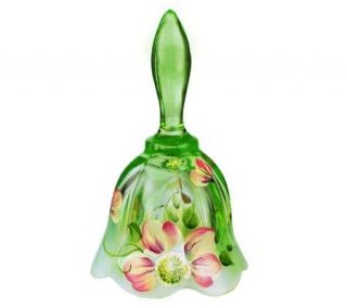 Fenton Key Lime Opalescent Melon Bell —