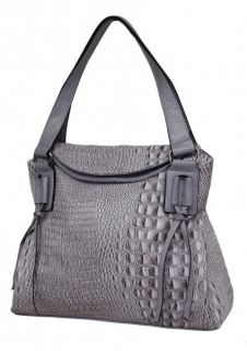 New Ladies Croc Tassel Handbag Shoulder Bag Lilac Camel
