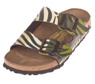 Birkenstock Zebra Print Adjustable Double Strap Comfort Sandals