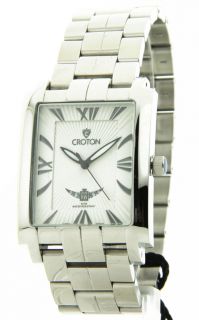 CN307374SSDW Croton Mens Steel Date Casual New Watch 3ATM