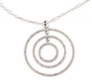 AffinityDiamond 1/4 ct tw Multi circle Pendant with Chain, 14K