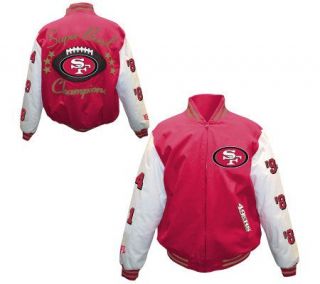 NFL San Francisco 49ers 5X Super Bowl ChampionsCanvas Jacket