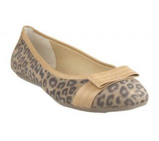 Isaac Mizrahi Live Suede Ballerina Flats with Bow Detail —