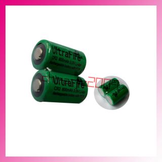2X UltraFire CR2 800mAh 3V Lithium Rechargeable Battery
