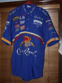 Race Used NASCAR Pit Crew Shirt Crown Royal Roush Racing