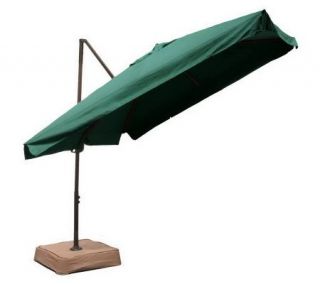 Southern Patio Easy Tilt Square Offset Umbrella with Base —