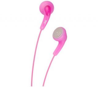 JVC HAF140P Gumy Ear Bud Headphones   Pink —