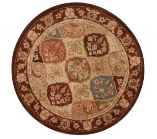 Royal Palace Persian Style Panel Design 5 Round 80L Wool Rug