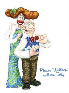 Anchor Cross Stitch Kit Wallace and Lady Tottington