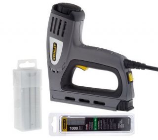 Stanley Electric Staple Gun & Nailer with Staples & Nails —