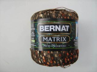 Bernat Matrix** Trellis Yarn   3 skeins, Copper Wire color