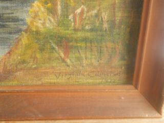 Vermont Covered Bridge Acrylic Oil Painting SGD 1977